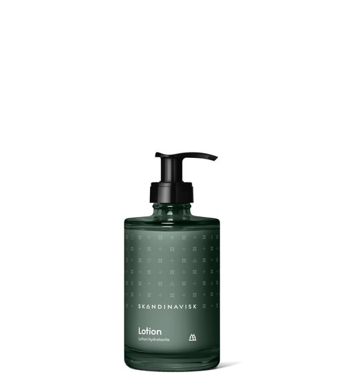 Skandinavisk SKOG ‘Forest’ Hand & Body Lotion, Scent Notes: Pine Needles and Fir Cones, Birch Sap and Woodland Lily of the Valley, Coloured Glass Bottle with Pump, 6.75 fl. oz.