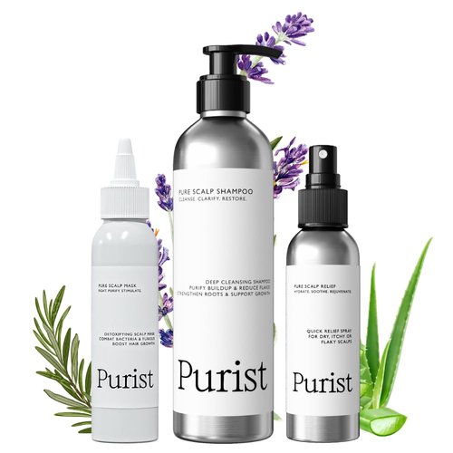 Dandruff Care Trio – Mask, Shampoo & Spray – Antibacterial Deep Cleansing & Hydration for Dry, Itchy, Flaky Scalp – Supports Hair Growth & Scalp Health – Natural, Sulfate-Free, Paraben-Free, Vegan