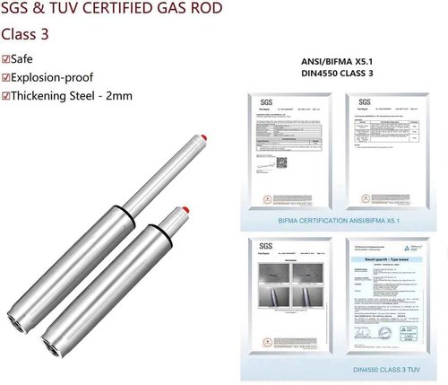 Salon Rolling Stools with Locking Wheels - Adjustable Swivel Stool Chair Heavy Duty 400 lbs Thick Cushion Hydraulic Shop Stool for Tattoo Facial Massage Kitchen Counter Salon Spa Medical Garage(Black)