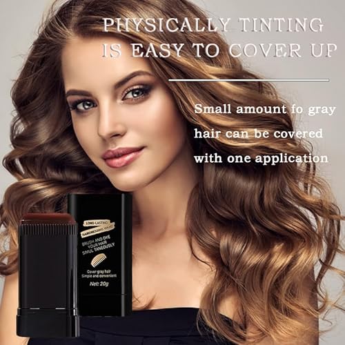 2Pack Safe and Convenient Comb Hair Dye, Portable Hair Dye Comb For Gray Hair Coverage, Waterproof and Sweat-Proof, 2 in 1 Instant Dye, for Women & Men (BROWNISH BLACK)