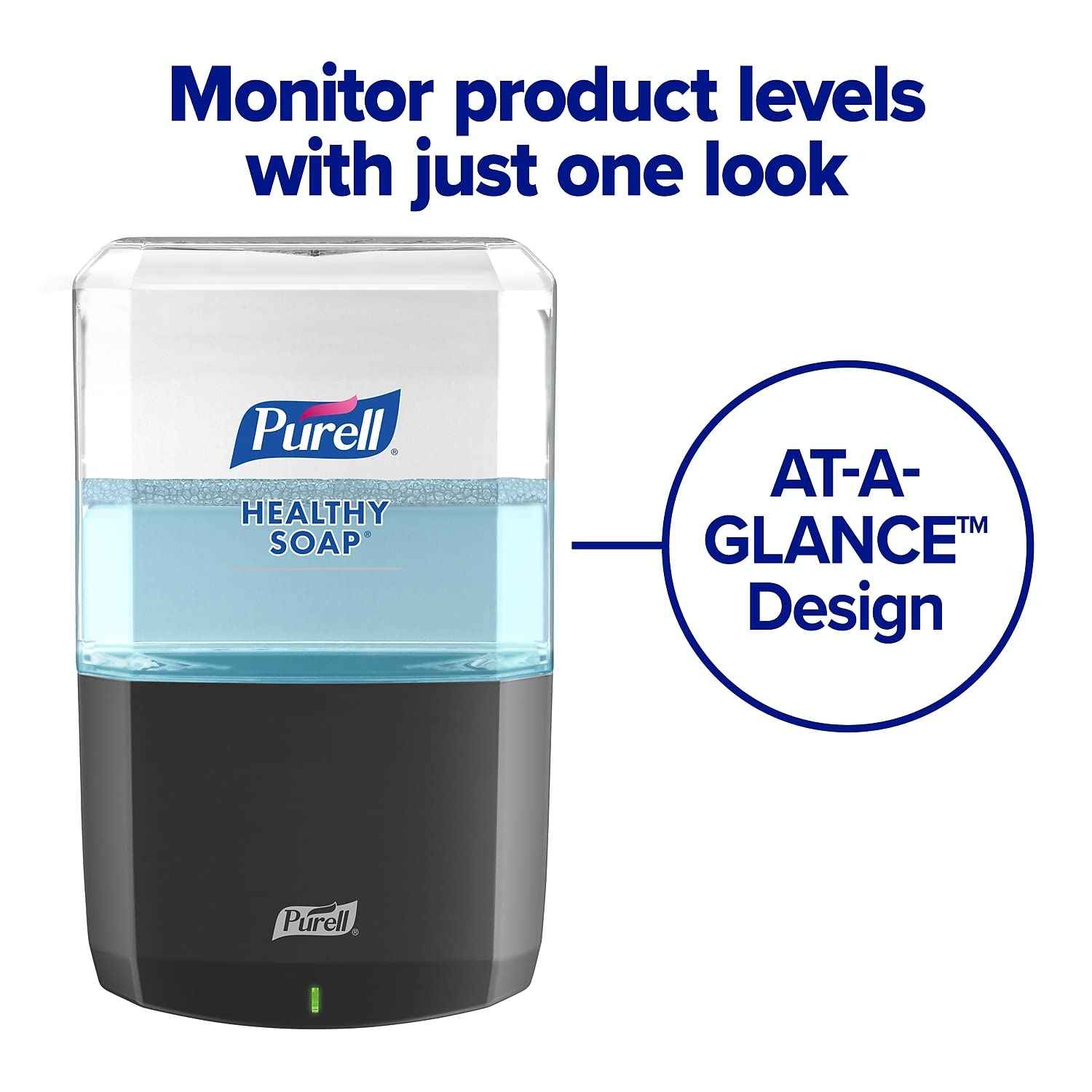 PURELL Brand HEALTHY SOAP 0.5% BAK Antimicrobial Foam, Lightly Fragranced, 1200 mL Refill for PURELL ES6 Automatic Soap Dispenser (Pack of 2) - 6480-02 - Manufactured by GOJO, Inc.