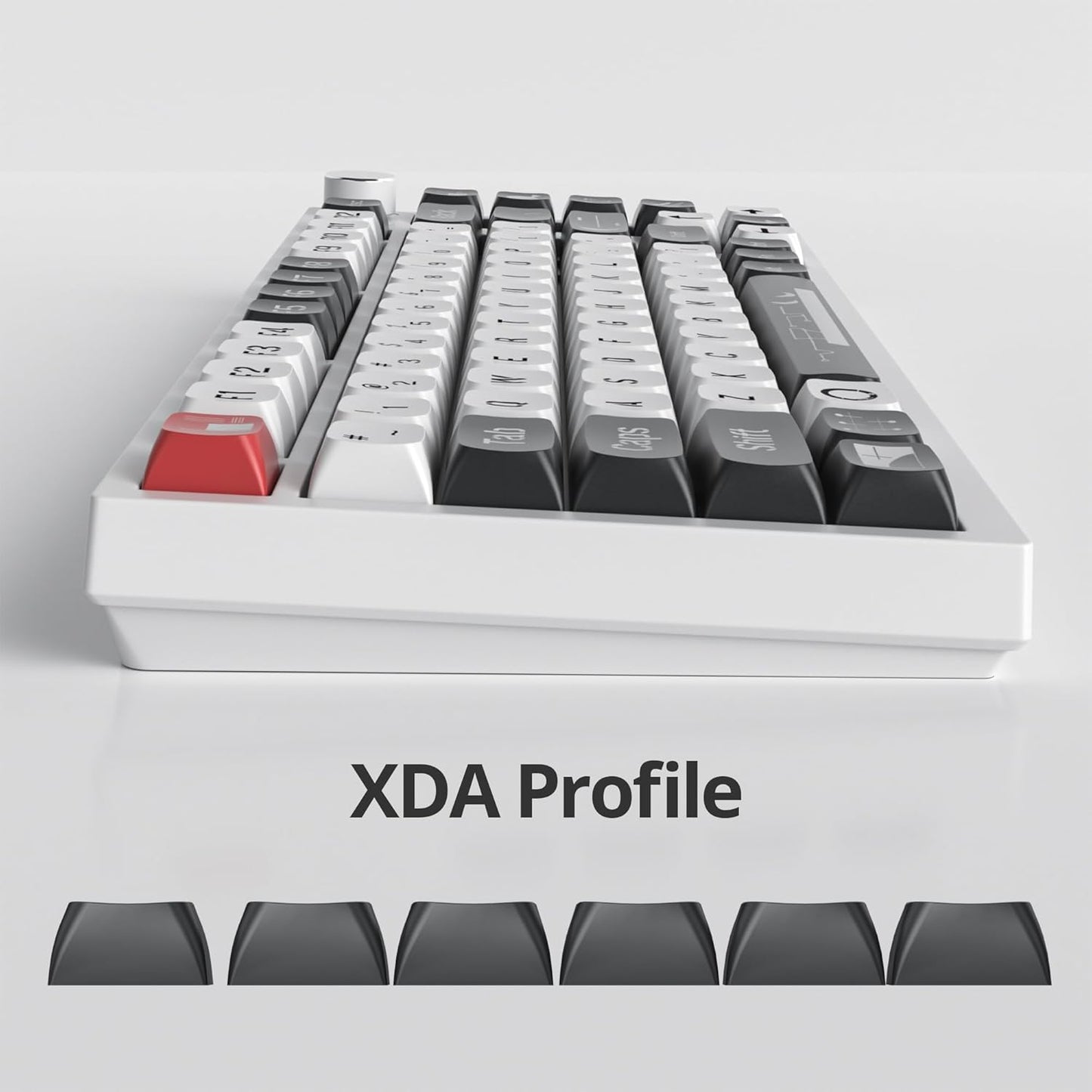 129 Keys PBT Keycaps Dye-Sublimation Keycap XDA Profile Custom Keycaps Anime Keycap Set for 60% 75% 100% MX Switches Mechanical Gaming Keyboard(Peach Cat)