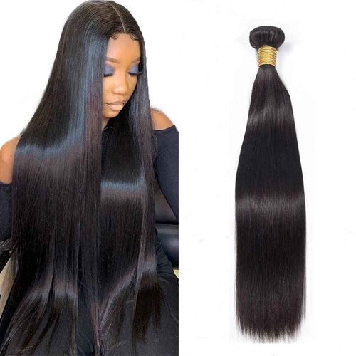 10A Straight Human Hair 1 Bundles 32 Inch 100% Unprocessed Brazilian Virgin Straight Weave Single Bundles Human Hair