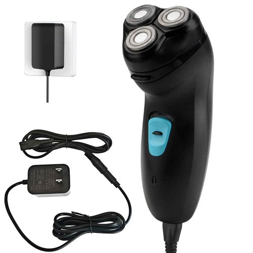 VSTSERIES Corded Electric Shaver for Men.Professional Head Shaver for Bald Man.3D Float Razor for Close Shave Machine.Face Stubble Bold Heavy Beard Trimmer.12w Powerful Motor.Plug in Power Supply
