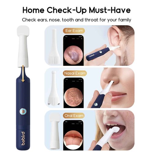 Ear Wax Removal Tool Camera, IP67 Waterproof Ear Cleaner with Camera, Visual Ear Pick Tweezers Wax Remover, Ear Cleaning Kit for Family Adults/Kids