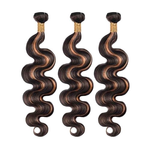 20 20 20 Inch Ombre Bundles P1B30 Body Wave Human Hair Bundle Two Tone Black Mixed With Color 30 Body Wave Bundle Fridnae Hair 1B30 Highlight Brown Bundles