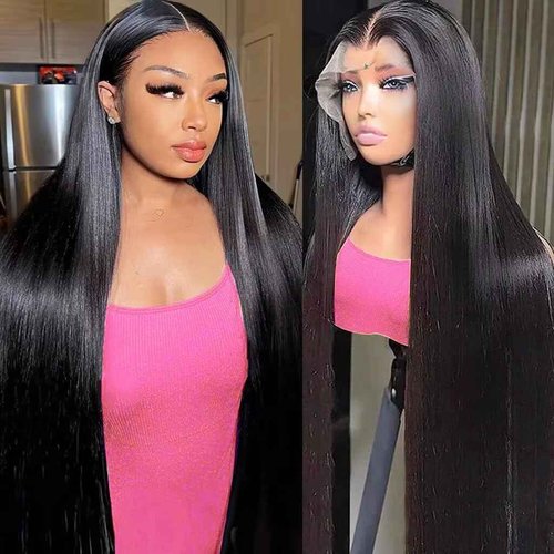 Arsola 30 Inch 13x6 Lace Front Wigs Human Hair 180 Density Straight Human Hair Wigs Pre Plucked 13x6 HD Frontal Lace Straight Glueless Wigs Human Hair For Women