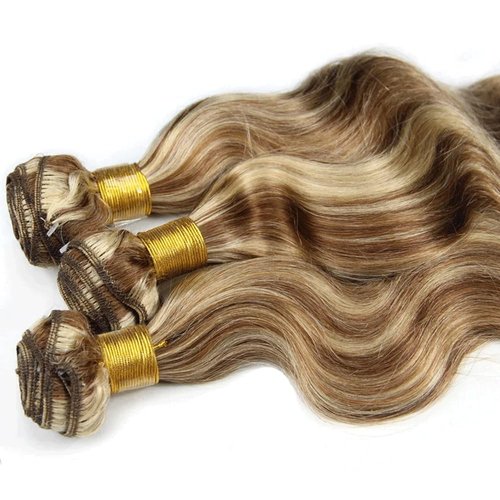 18 18 18 Inch Ombre Bundles P4613 Body Wave Human Hair Bundle Two Tone Color 4 Brown Mixed With 613 Body Wave Bundles Highlgiht Blonde Bundle For Black Women