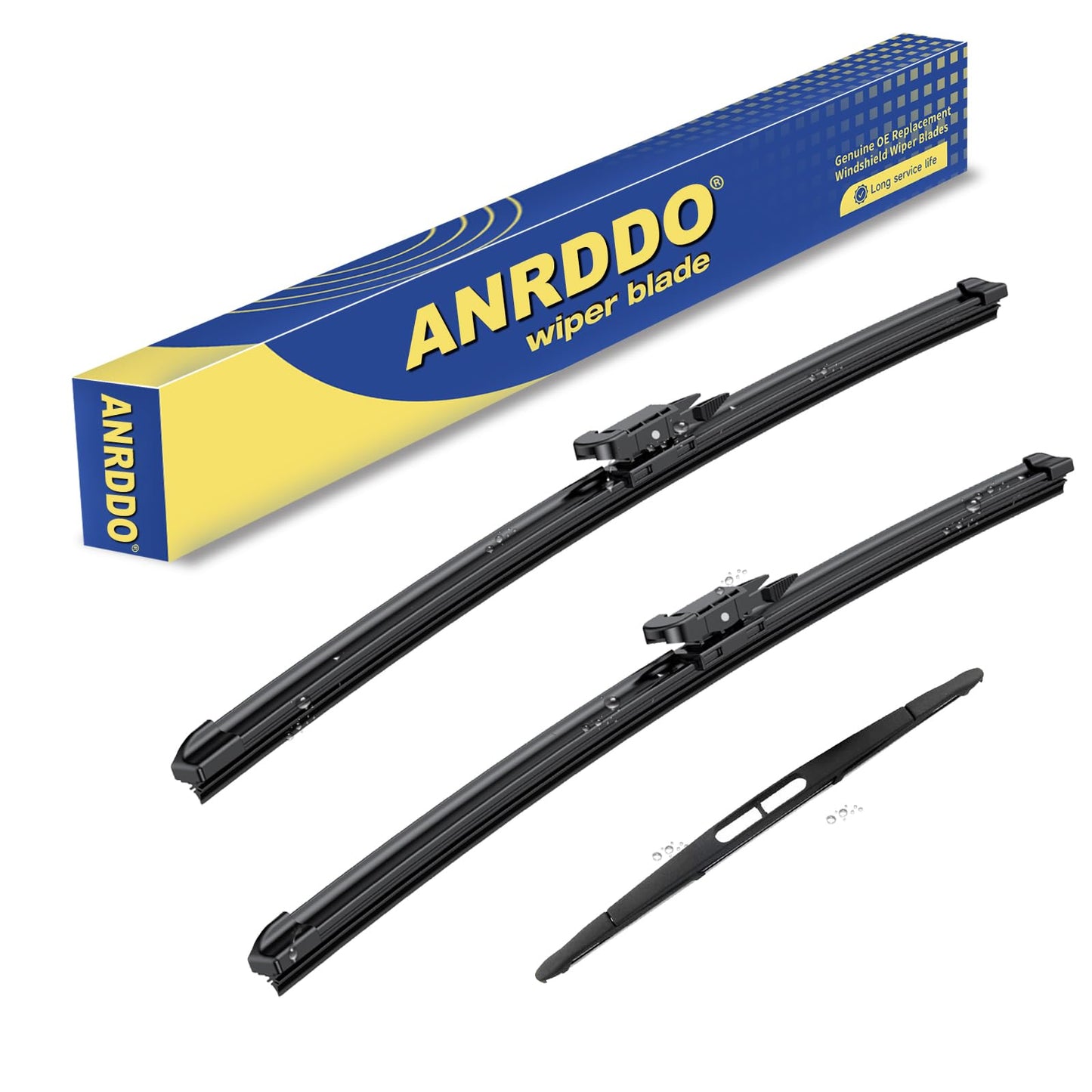 3 wipers Replacement For 2012 2011 2010 2009 2008 Ford Escape Original Equipment Replacement Windshield Wiper Blades Set 20"+20" +12" (Set of 3) Pinch Tab