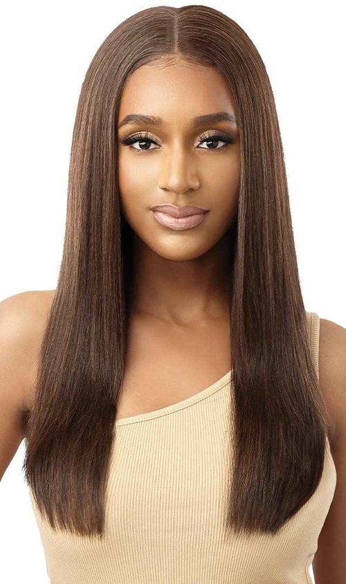 Outre 100% Human Hair Blend 13X6 Hand-Tied 360 Lace Frontal Wig - MARISA (Color:DRFF2/VANICHO)
