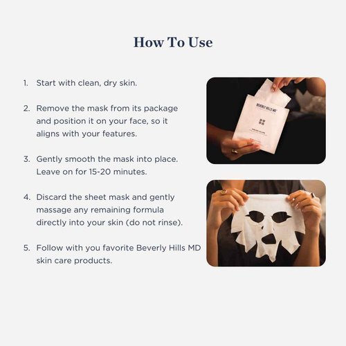 Beverly Hills MD Ageless Volume Hyaluronic Face Mask- Reduce Appearance of Wrinkles, Anti Aging Formula for Plump, Moisturized Skin- 8 Pack- Hydrating & Firming Gentle Sheet Mask