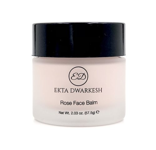 Ekta Dwarkesh Rose Face Balm- Face Cream Infused with Rose Extracts- Vegan and Cruelty Free 2.03 oz