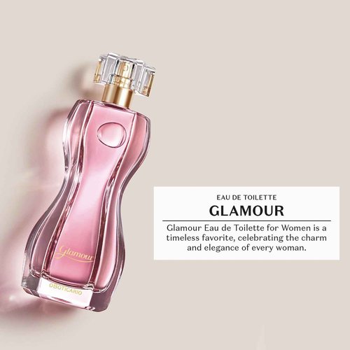 O Boticário Glamour Eau de Toilette, Long-Lasting, Sweet and Floral Fragrance Perfume for Women, 2.5 Ounce