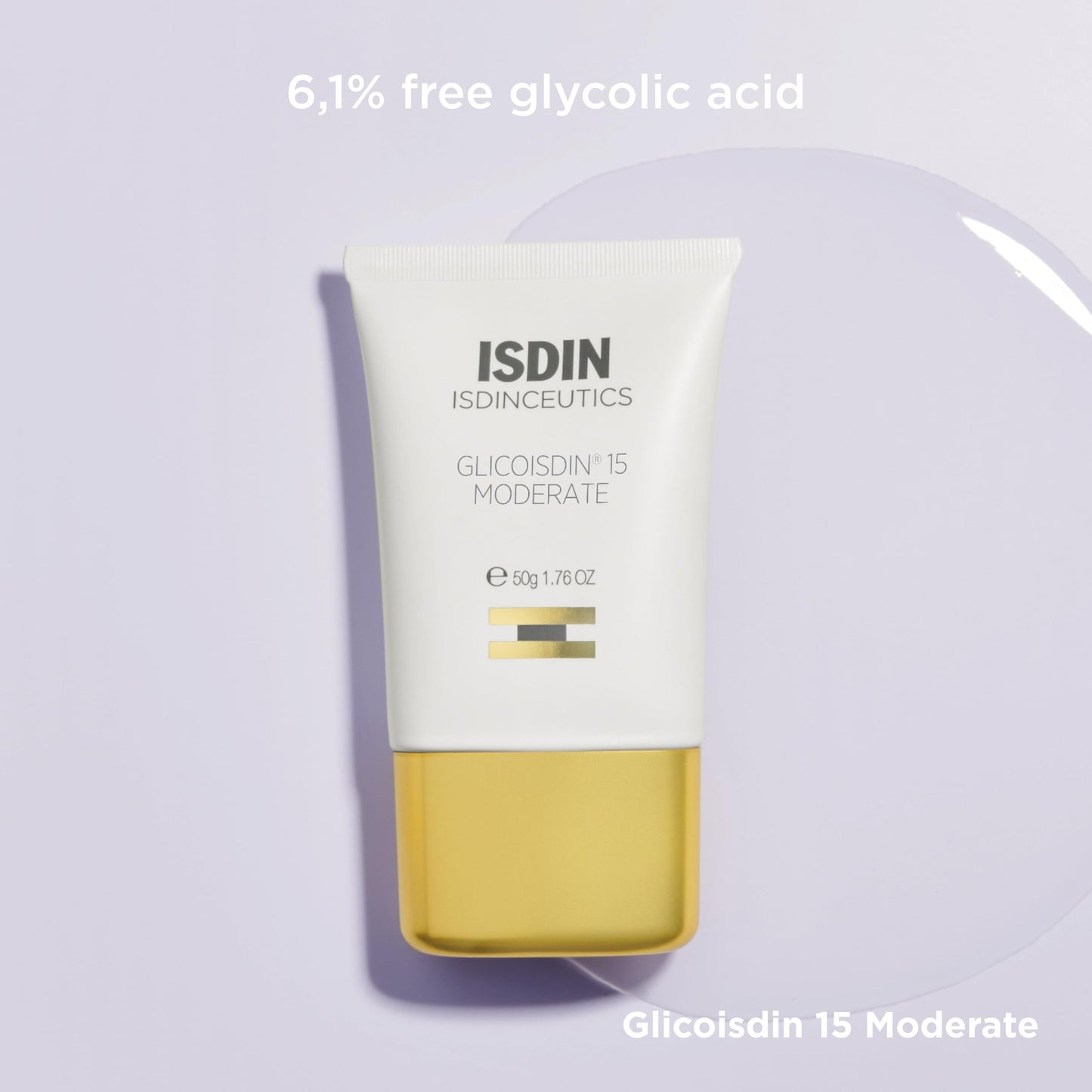Glicoisdin 15 Moderate - Gel Exfoliant for Face with Glycolic Acid - 1.76 OZ