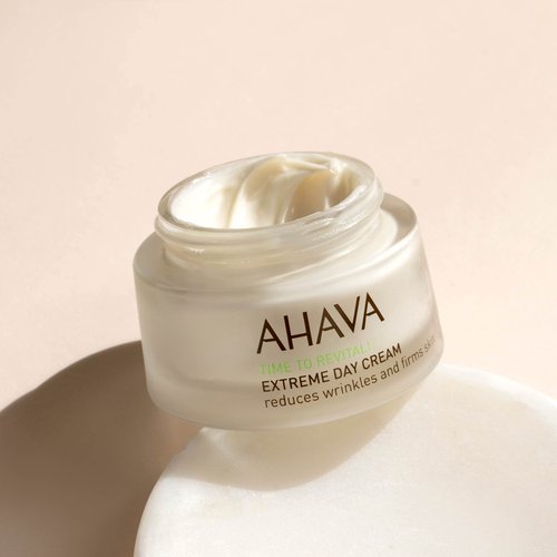 AHAVA Extreme Day Cream - Silky Soft, Reduces Wrinkles, Firms & Strengthens Skin, Enriched with Patented Extreme Complex, Exclusive Dead Sea Osmoter, Peptides, Hyaluronic Acid & Resveratrol 1.7 Fl.Oz