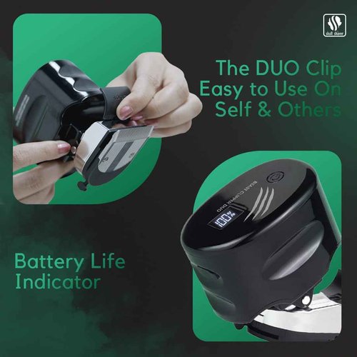 Skull Shaver Beast Clipper Duo - Home Haircut & Grooming Kit - Durable Steel Blades - Cordless Operation - Adjustable Combs - Designed for Men & Women