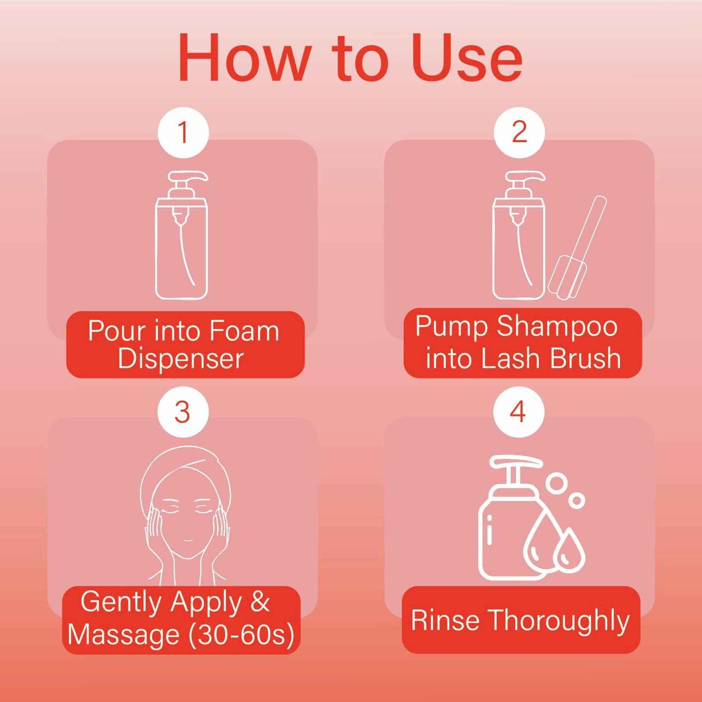 ISLA & FONTANE Lash Shampoo Bulk – Multi-Scent Series – 68 fl oz / 2L | Gentle Eyelash Cleanser Bulk for Lash Extensions | Non-Irritating | Professional Lash Bath Foam For Salon And Home Use (Rose)