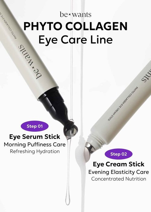 [K-Beauty] Bewants Centella Asiantica Collagen Lifting Cream(1.7 fl oz), Roll-On Eye Serum Stick and Eye Cream