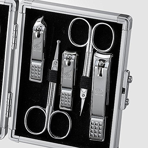 World No. 1. Three Seven (777) Travel Manicure Grooming Kit Nail Clipper Set (11 PCs, TS-16000SVC), MADE IN KOREA, SINCE 1975.
