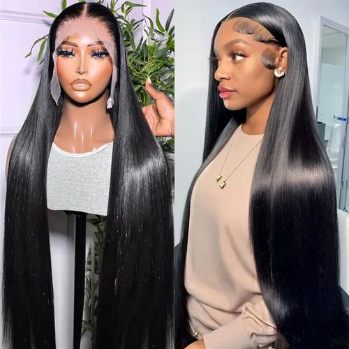MsSunlight 13x6 Lace Front Wigs Human Hair HD Transparent Wig Deep Part Straight Human Hair Wigs 180% Density Wig 30 Inch Lace Front Wigs for Women Real Human Hair