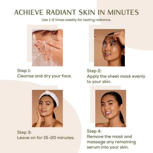 CSM Caviar & Pearl Face Mask – Luminous Hydrated Skin – Reduces Fine Lines & Wrinkles, Brightens Complexion, and Strengthens Skin Barrier – 5 Individually-Wrapped Masks
