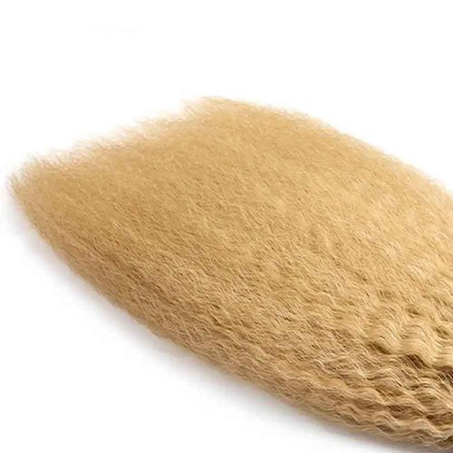 20 22 24 Inch Honey Blonde Bundle Color #27 Kinky Straight Human Hair Bundles Brazilian Virgin Hair Honey Blonde Yaki Straight Bundles Human Hair Extensions