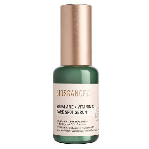 Biossance Squalane + Vitamin C Dark Spot Face Serum – 10% Vitamin C Serum & White Shiitake – Hydrating, Fragrance-Free, Non-Irritating, for Daily Use for All Skin Types, 1.01 Fl Oz