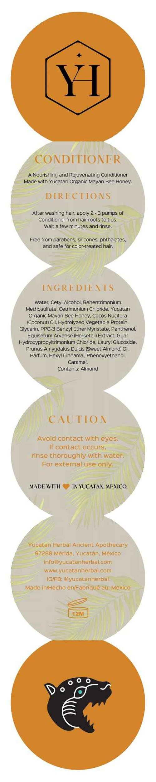 Yucatan Herbal Mayan Bee Honey Conditioner