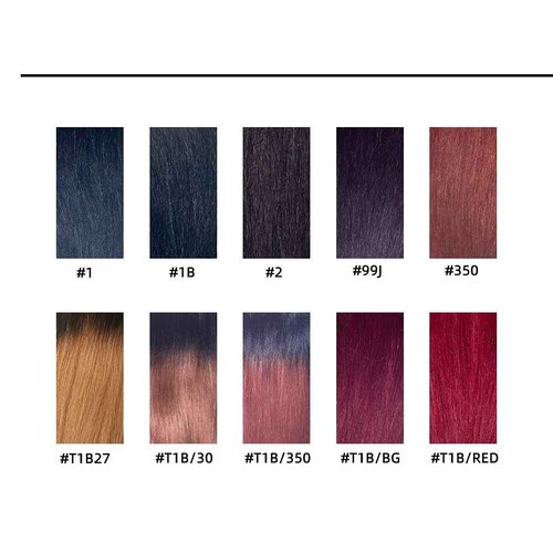 New Remy Yaky-Remy Blue 100% VIRGIN Human Hair Weave- Shed Free&Tangle Free (#1B, 14“ packs of 2)