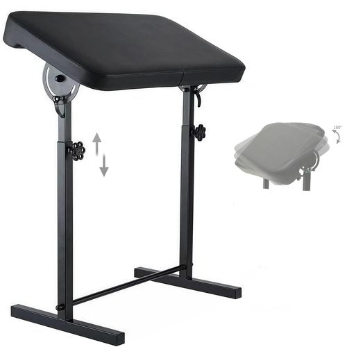 Maeklon Tattoo Arm Rest Stand, 26.4-37.4 inch Height Adjustable Portable Armrest, 180° Rotating Tattoo Armrest Stand with Non-Slip Base, for Tattoo Studios & Salons