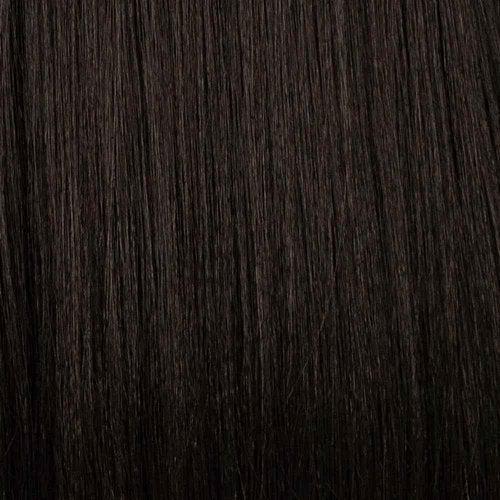 Vivica A. Fox, Garden, HD Lace Front, Natural Baby Hair, Layered Wrap Style with Swept Bang Wig (1B Off Black)