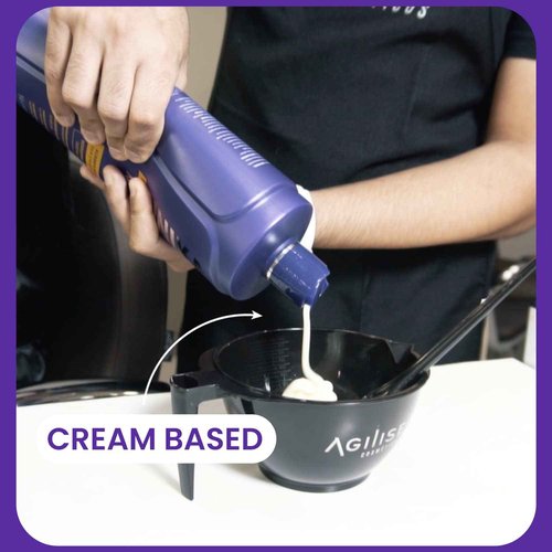 AGILISE UNIKA Hair Straightening Cream, Brazilian Blowout Products, Formaldehyde-Free Hair Straightener Cream, Smoothing for Straight Hair, Straightening Hair Products, Ojon Oil - 33.8 fl oz / 1L