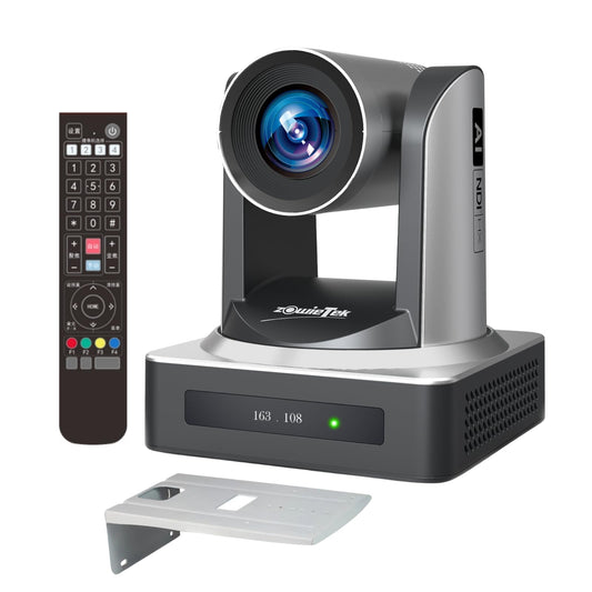 zowietek NDI PTZ Camera (Native NDI 6 Certified), AI Auto Tracking 1080P60 PoE, 20X Optical Zoom, 3G-SDI HDMI USB3.0 LAN, Live Streaming for Church Meeting Education Sport Hospital Wedding