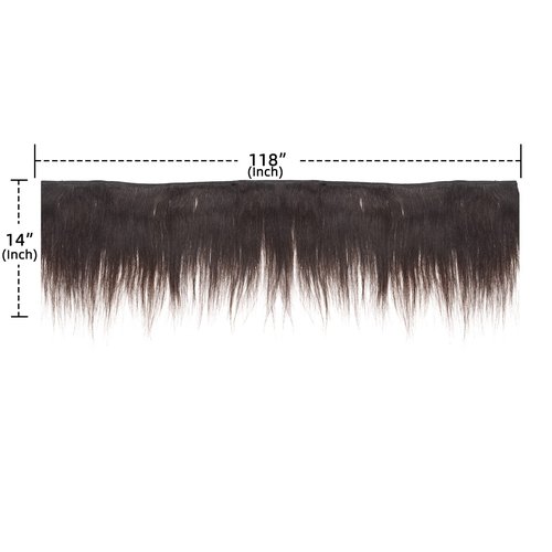 New Remy Yaky-Remy Blue 100% VIRGIN Human Hair Weave- Shed Free&Tangle Free (#1, 14“ packs of 2)