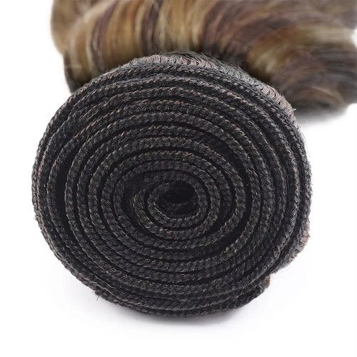 24 26 28 inch 4/27 Bundles Human Hair Ombre Body Wave Bundles Brown and Blonde Highlight Human Hair Bundle