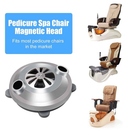 MIYOLO 2 PCS BF-004 Pipeless Magnetic Jet Head for LURACO Jet Motor Pedicure Chair Bathtub Tubs Spa Chairs Accessories Silver