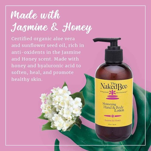 The Naked Bee Hand & Cuticle Healing Salve + Honey with Ceramide 3, Serious Hand Repair Cream Lotion + Honey Hand Salve 2oz + Jasmine & Honey Moisturizing Hand & Body Lotion