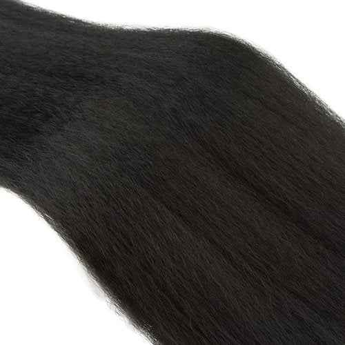24 26 28 inch Color 1B Human Hair Bundles Yaki Straight Bundle Kinky Straight Human Hair 3 Bundles Double Weft Yaki Bundle