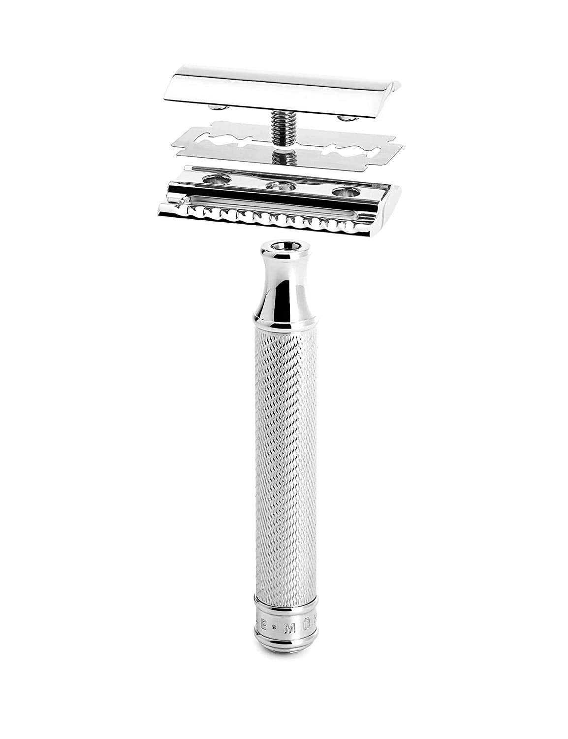 MÜHLE TRADITIONAL R89 Double Edge Safety Razor (Closed Comb) | Perfect for Everyday Use & MÜHLE TRADITIONAL Stand for Razors, Shave Accessory - Robust Stainless Steel
