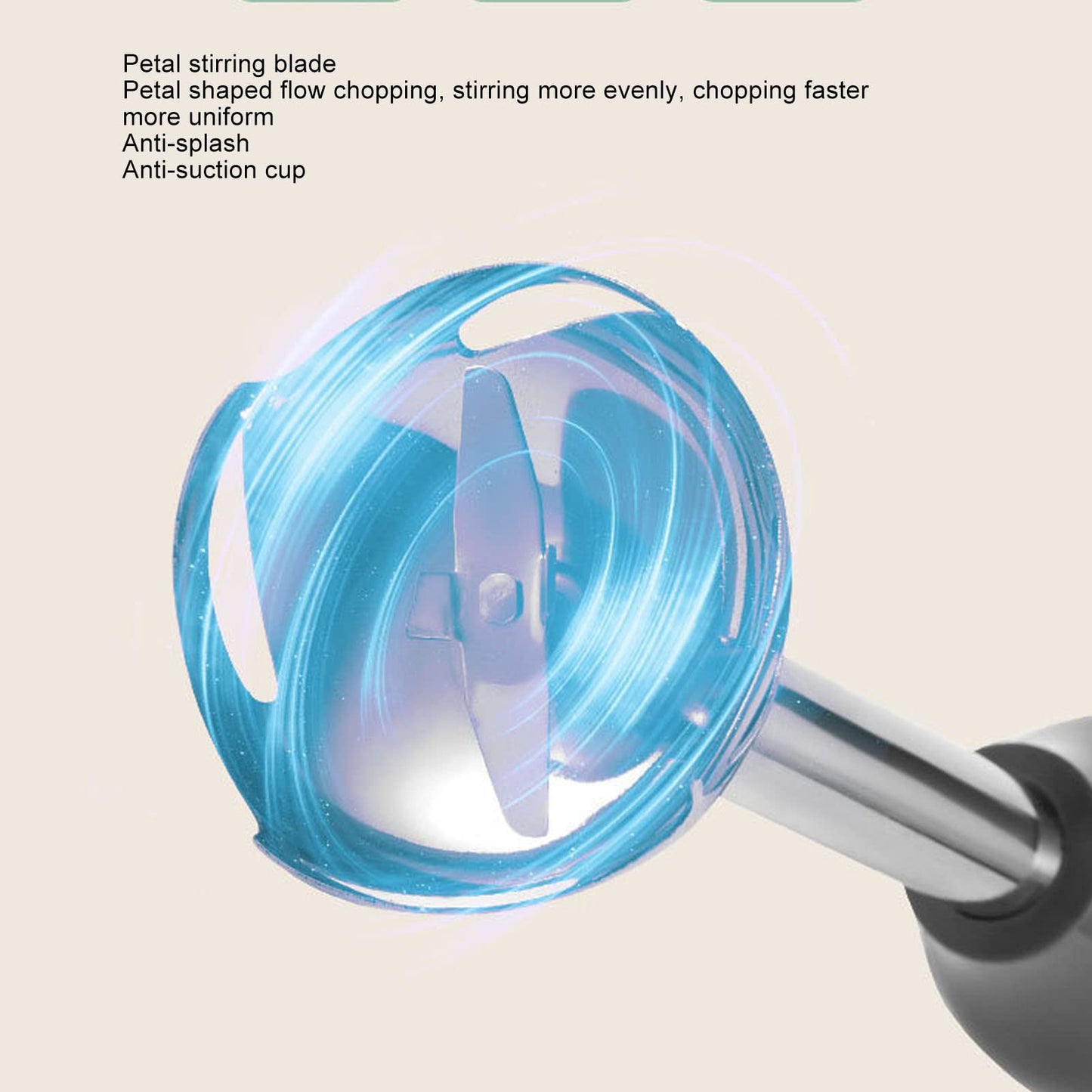 4 In 1 Multifunctional Hand Blender, Immersion Hand Blender, Stainless Steel Food Processor 700ml Mixing Cup 500ml Meat Grinding Bowl US Plug 110V