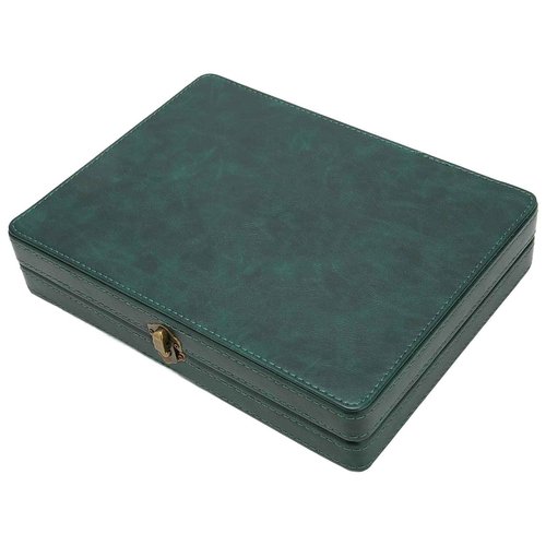 Brrnoo Classic Hair Scissor Storage Box, Large Capacity PU Leather, Hairdressing Scissor Storage Box, Shears Case