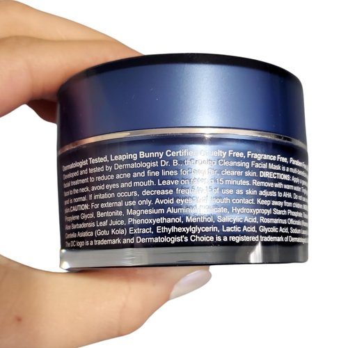 Dermatologist's Choice Deep Cleansing Mask With AHA, BHA, and Detoxifying Clay For Clogged Pores, Excess Oil, and Dull Skin