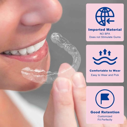 Clear Teeth Retainers - Custom-Fit Upper or Lower Dental Retainers for Teeth Comfortable & Durable