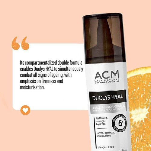 Intensive serum anti-aging vitamin C pure 5% Duolys Hyal, 15 ml, Acm