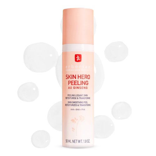 Erborian Skin Hero, Facial Peel with White Ginseng Complex - Home Face Peel Mask Retexturizes, Transforms Texture & Appearance of Fine Lines - Reduces Pores & Imperfections - Korean Skincare - 1.8 Oz