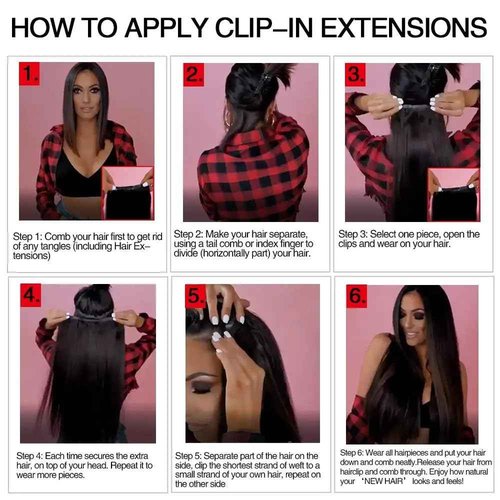 ORIGEN Clip in Hair Extensions Real Remy Human Hair Chocolate Brown to Caramel Blonde Highlights Straight Hair for Women 7pcs 120g 18 Inches