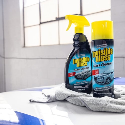 Invisible Glass 92164-6PK Premium Glass and Window Cleaner for Auto and Home Cleans Glass, Windows, Windshields, Navigation Screens, and More, Streak-Free, Ammonia-Free, Tint-Safe, 22 Fl Oz, Pack of 6