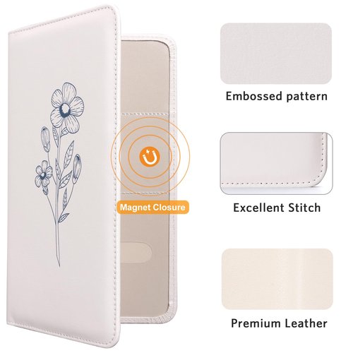CoBak Car Registration and Insurance Holder - Vehicle Glove Box Car Organizer,Auto Truck Comparment Accessories Case with Magnetic Closure for Essential Document,Driver License,Cards