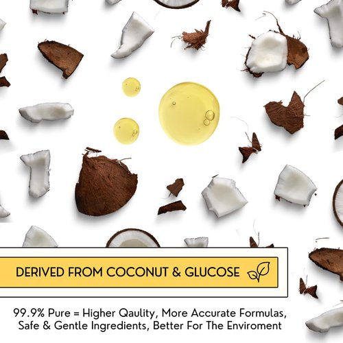 Olahoni Coco Glucoside Surfactant 1 Gallon - Natural Foaming Cleanser - Plant Derived - Biodegradable - For Formulations and DIY Skin Care - For Shower Gels, Body Soap, Shampoos, Face Cleansers