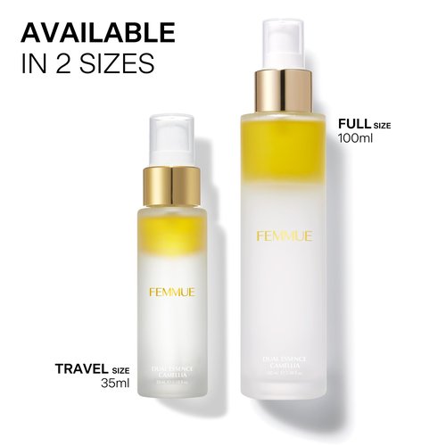 FEMMUE Dual Essence Camellia Hydrating Face Toner Mist (3.38 oz) | Light & Refreshing Facial Moisturizer | Korean Skincare